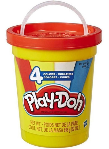 Play-doh Masas En Balde Por 4 Colores Hasbro Original