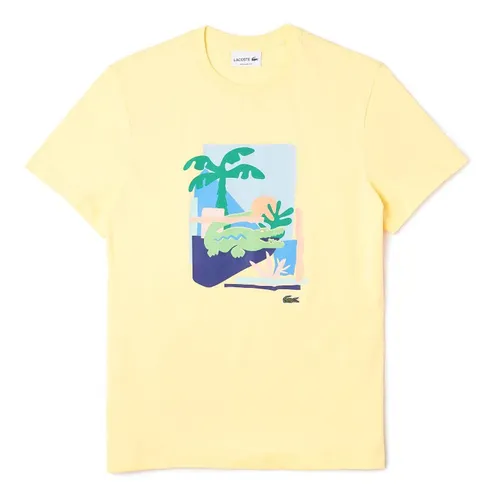 Remera lacoste amarilla sales
