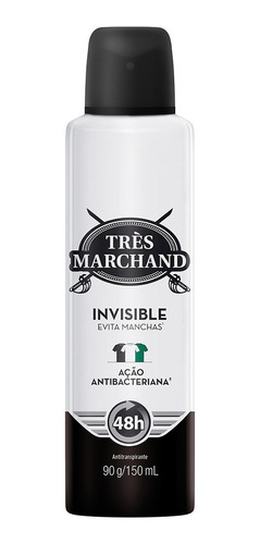 Desodorante Aerossol Antitranspirante Très Marchand Masculin