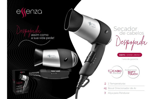 Imagem 2 de 7 de Secador De Cabelos Portátil Dobrável 1200w Bivolt Viagem