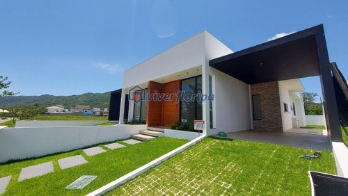 Casa Térrea Nova Com 03 Dormitórios - Cachoeira Bom Jesus - Casa A Venda No Bairro Cachoeira Do Bom Jesus - Florianópolis, Sc - 303