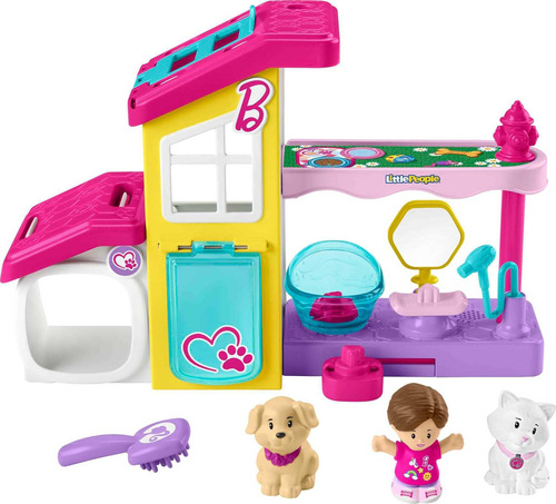 Fisher-price Little People Barbie - Juego De Spa Para Masco.