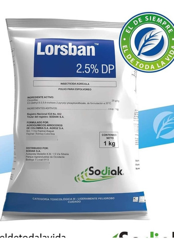 Insecticida Lorsban - 3 Kg - Unidad a $130000