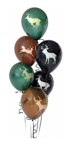 Globos Camuflaje Temática Cazador 6 Uds.