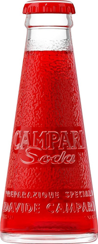 Campari Soda Pack 5 Botellitas De 98 Ml 10% Abv Importado