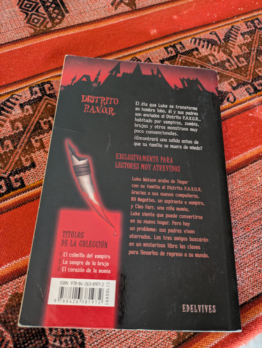 Distrito Pavor 1 Colmillo Del Vampiro - Donbavand,tommy (Usado)
