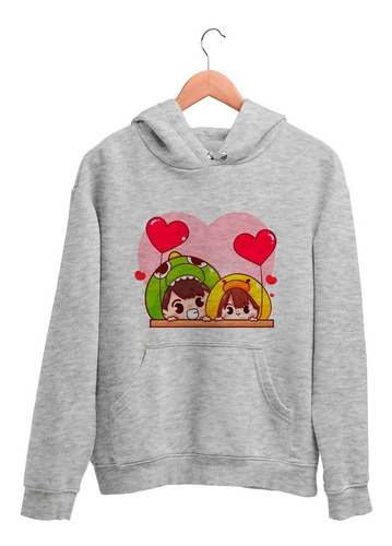 Sudadera Pareja Corazones Amor Kawaii Niños /adultos Unisex