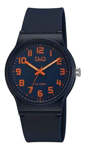 Reloj Q&q Para Caballero Azul Y Naranja Vs50j012y - Mileus