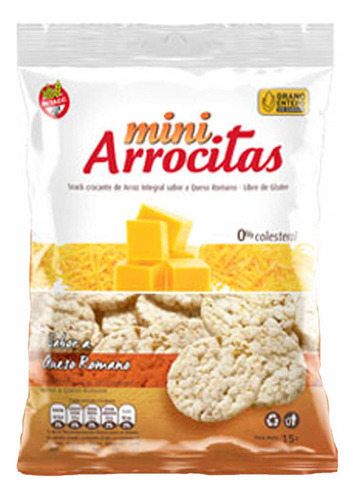 Mini Arrocitas Sabor Queso Romano X 53 Grs