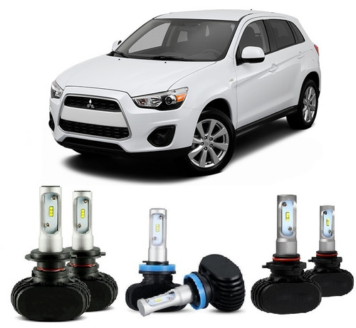 Kit Farol Led 9200lm Outlander 2011 A 2013 Alto Baixo Milha