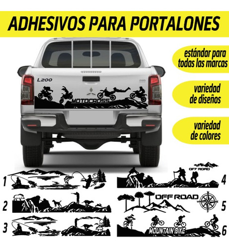 Sticker Adhesivo Para Portalones De Camionetas
