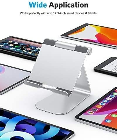 Soporte De Escritorio Para iPad Omoton iPad 10.2/9.7 Silver