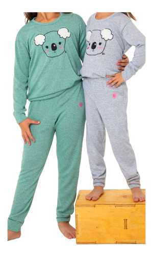 Molde  Imprimible Pijama Invierno Niños Pdf A4