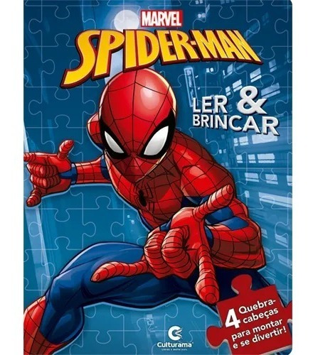 Livro Ler E Brincar Spider Man Homem Aranha Culturama