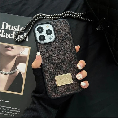 Capa De Luxo Para iPhone X/11/12/13/14 Pro Max Co-ach