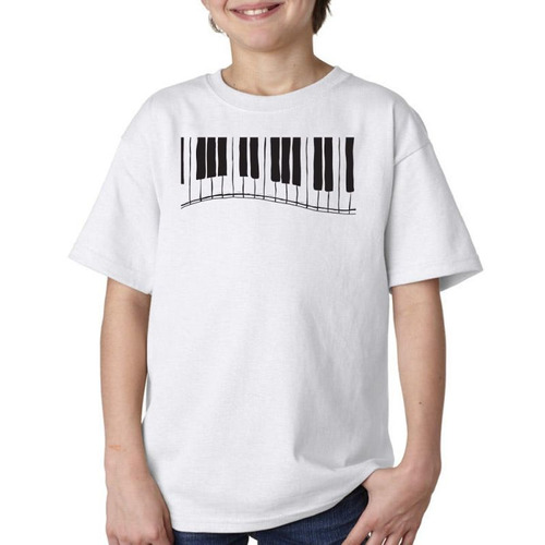 Remera De Niño Piano Organo Musica Instrumentos Teclas M1