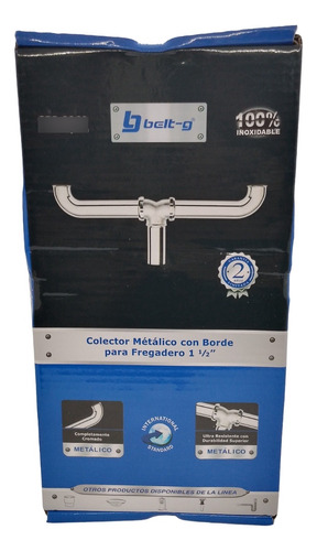 Colector Metalico Para Fregadero 1-1/2 Marca Beltg Gri-0060