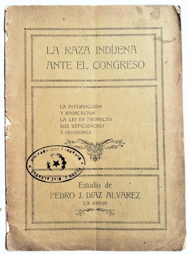 Raza Indígena Ante Congreso 1908 Mapuches