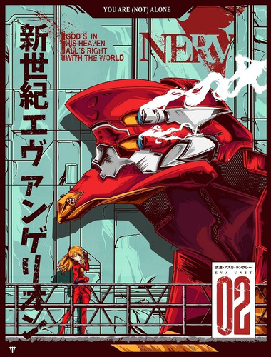 5 Posters Evangelion 33 X 48 Cm