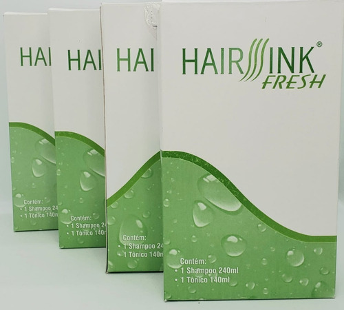 Imagem 1 de 1 de Hair Sink 04kits  Shampoo 240ml+ Tônico Anti Queda Fortalece