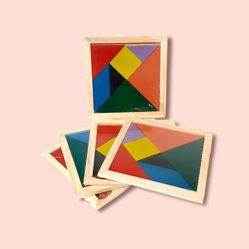 Pack 35 Tangram De 11 X 11cm Con Envío Gratis.