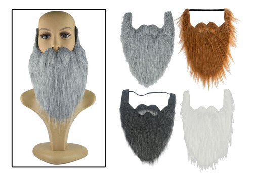 * Acessórios Para Fantasia De Barba Longa Falsa