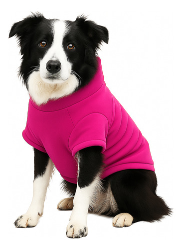 Roupa De Frio Agasalho Soft Pink Tamanho G1 Para Cachorro De Grande Porte De 19 a 30kg