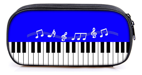 Estuche Para Lápices Piano Note Creative De Una Sola Capa De Poliéster Para Niños