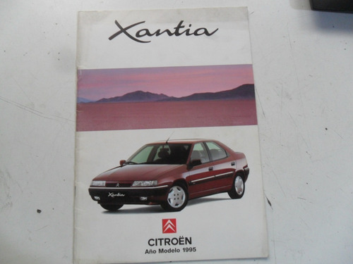 Folleto Catalogo Citroen Xantia 1995 No Manual