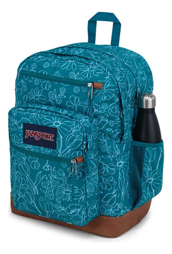 Mochila Jansport Cool Student Color Delightful Daisies Green
