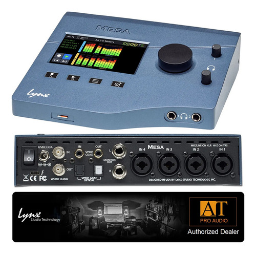 Lynx Studio Mesa Conversor Interface De Áudio Thunderbolt 3 Azul