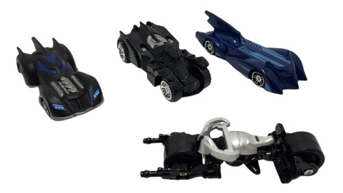 Carros Escala Batman Set X 4 Unidades Caballero De La Noche