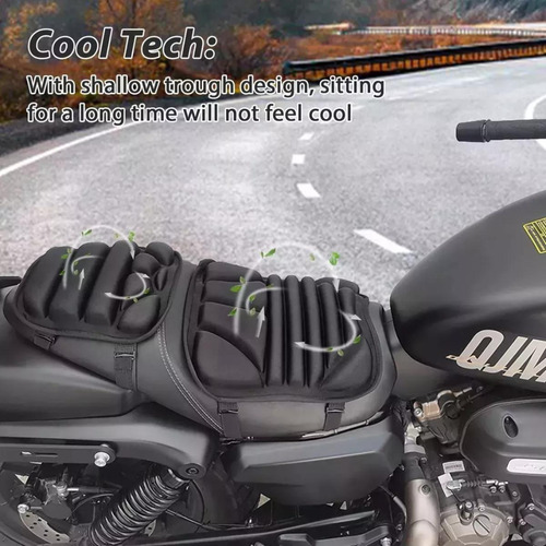 2 Cojines De Gel 3d Para Asiento De Motocicleta Y