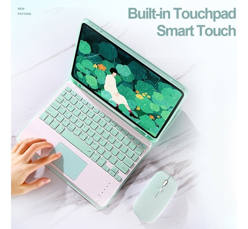 Funda For iPad Air 4 10.9 A2325 A2316 Teclado Con Mouse Ñ