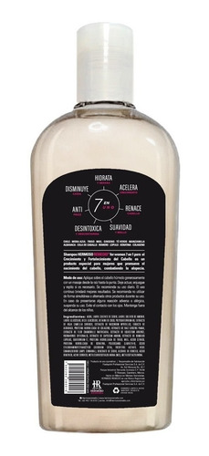 Imagen 2 de 7 de Shampoo Crecimiento Anti Caída Reparador Frizz Mujer 7 En 1
