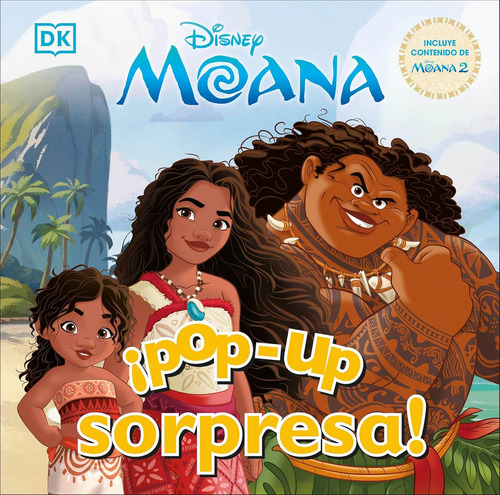 Pop-up Sorpresa! Disney Moana, De Dk Children. Editorial Dorling Kindersley, Tapa Dura En Español, 2025