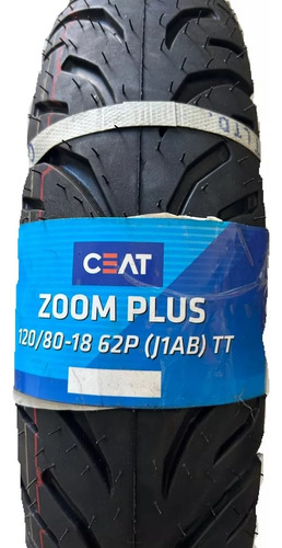 Pneu Ceat Zoom Plus 120/80-18 Traseira 1x P62 C/câmara Royal