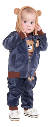 Conjunto De Ropa De 3 Pzs Para Bebé 0-6 Años Niño Y Niña