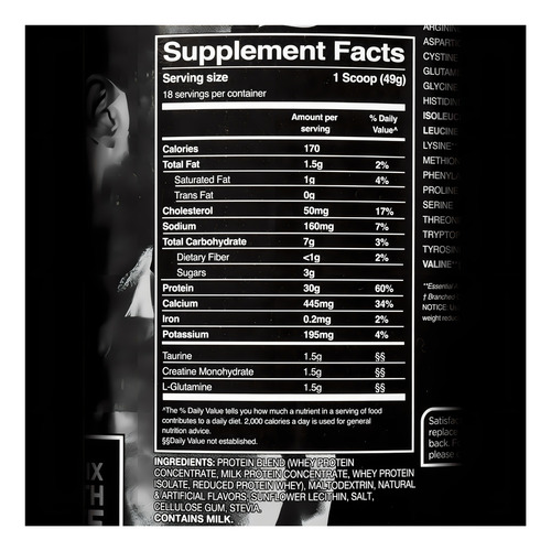 Suplemento En Polvo Equate Equate Protein Whey Protein Proteína Sabor Vainilla En Bidón