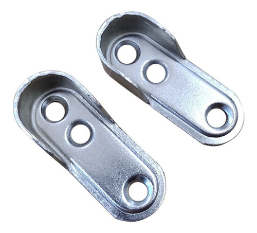 Imagen 1 de 2 de Soporte Lateral Caño Oval X10 Unidades Herraje Maderwil