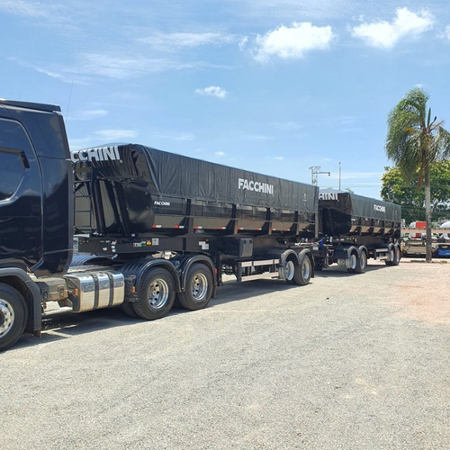 Imagem 5 de 15 de Carreta Rodotrem Caçamba Basculante 35 +35m³ Facchini 2022
