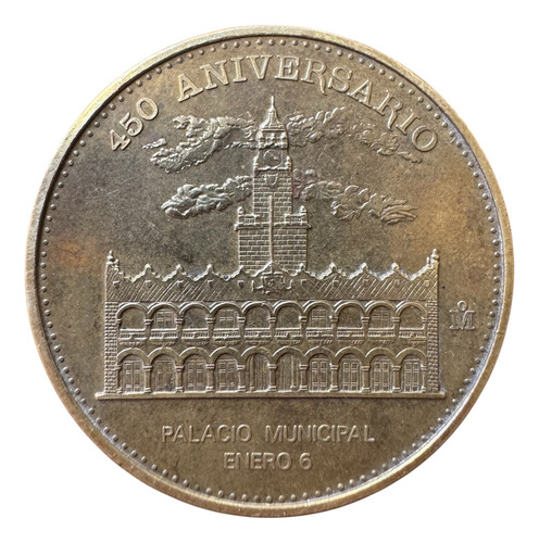 Moneda Conmemorativa Del 92 Palacio Municipal Mérida, Yuc. (Usado)