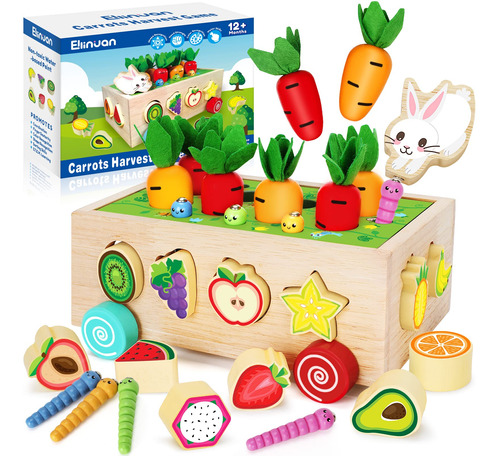 Juguetes Montessori De Madera Para Bebés De 1, 2 Y 3 Años.