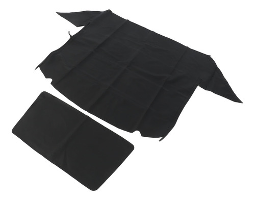 Lona Negra Convertible Con Tapa Blanda Resistente A La Abras