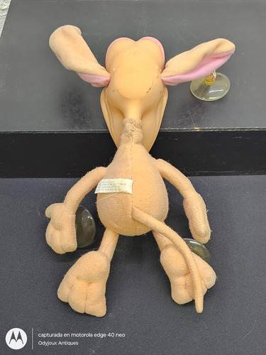 Peluche Ren & Stimpy Nickelodeon Mattel 1992 Chihuahua Retro Beige (Usado)