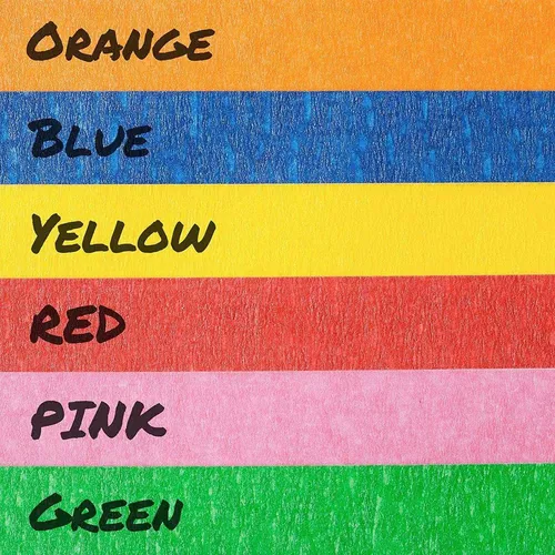 Mr. Pen - Cinta adhesiva de color, cinta de pintores de colores para artes  y manualidades, paquete de 6, cinta de dibujo de 0.6 pulgadas x 15 yardas