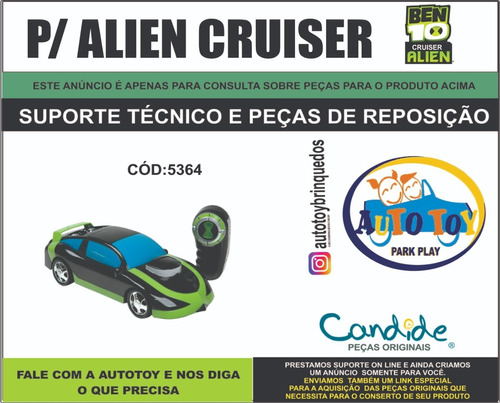 Alien Cruiser 5364 - Ben 10 - Consulta Para Peças