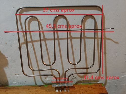 Imagen 1 de 2 de Resistencia Para Horno 2900 Watts (900w+2000w) 37x31 Aprox