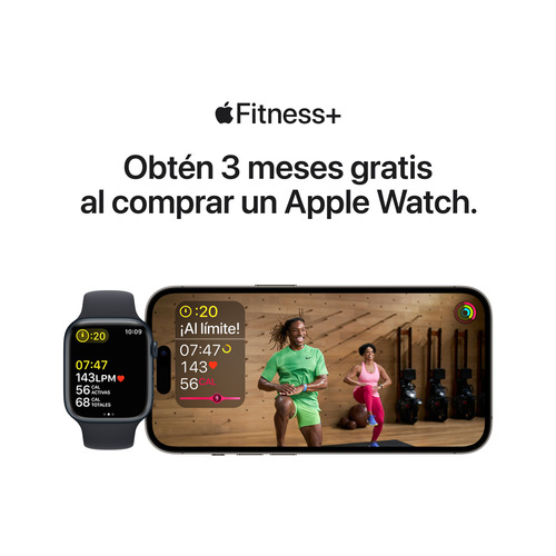 Imagen 10 de 10 de Apple Watch Se (2da Gen) (gps) Aluminio Plata De 44 Mm Color de la correa Correa Deportiva Blanca Color del bisel Plateado