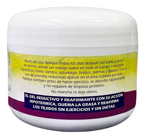 Gel Reductor Reafirmante Kisha Post Parto Fragancia Mentol Tipo De Envase Bote